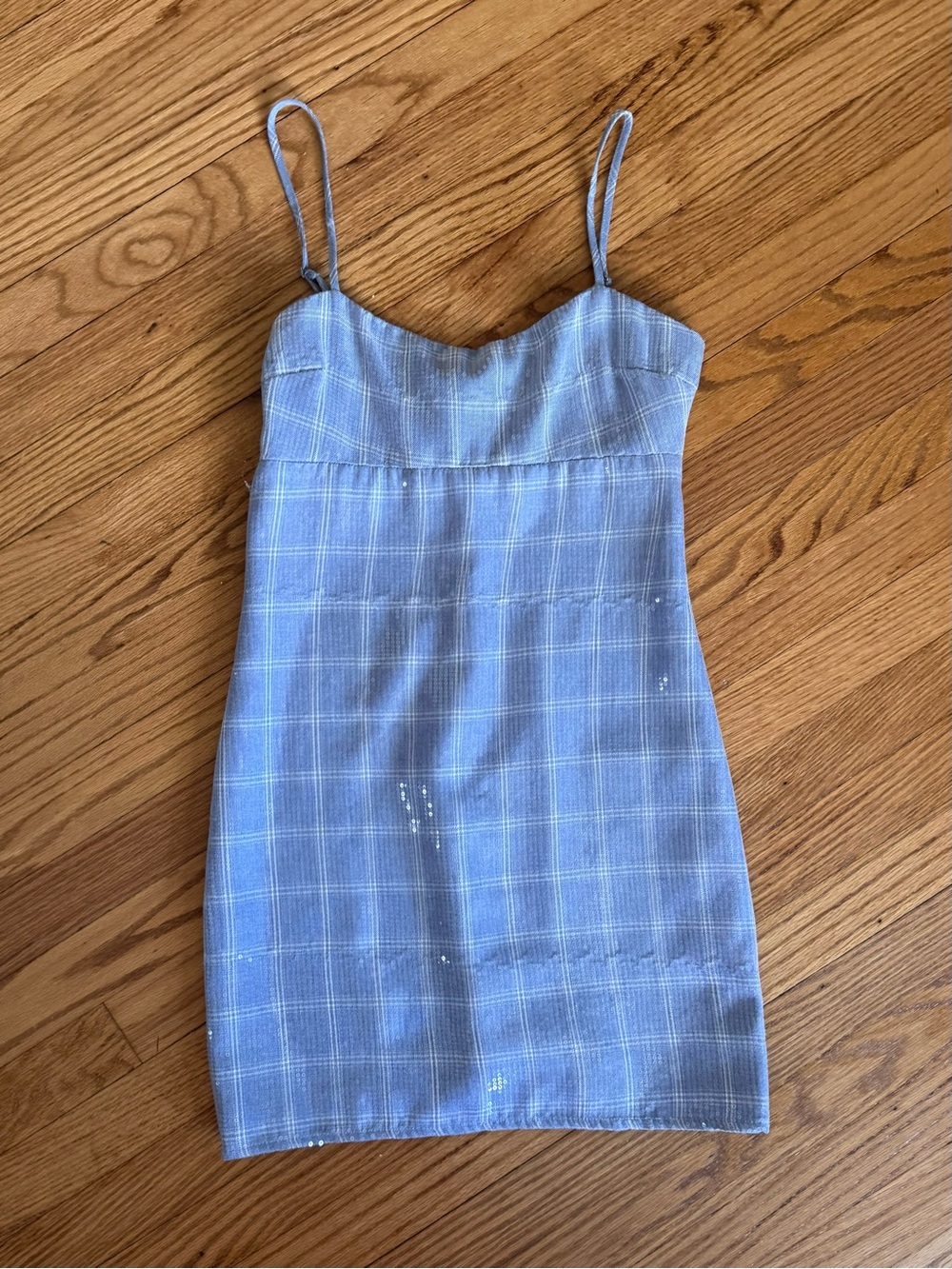 Storia Powder Blue Sequin Mini Dress sz XS - S
